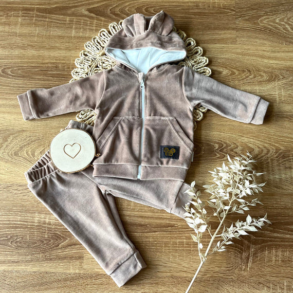 Mamatti Children's tracksuit Velvet brown