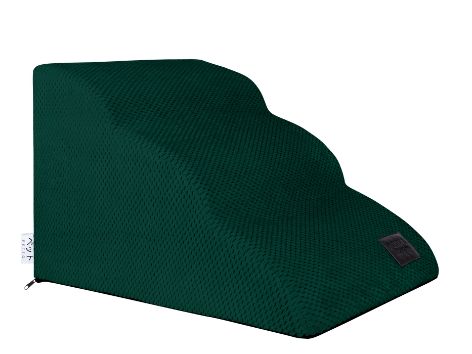 PETTO Kumo 3 Schodki dla psa stopnie ciemnozielone