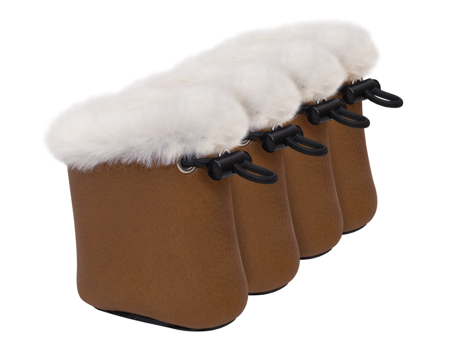 Petto Buty ocieplane dla psa Yuki brązowe