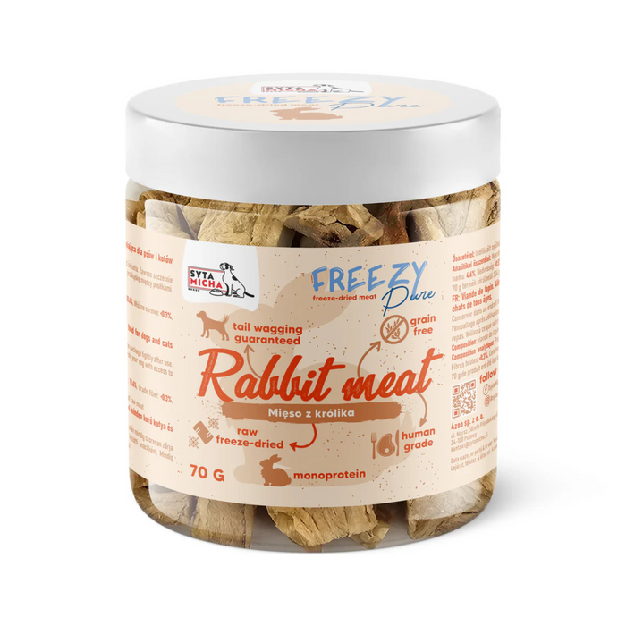 Syta Micha freezy pure liofilizowane mięso z królika 70g