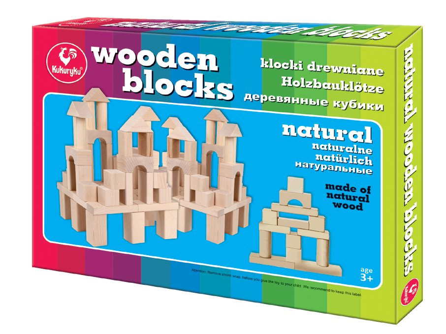 Kukuryku Natural wooden blocks