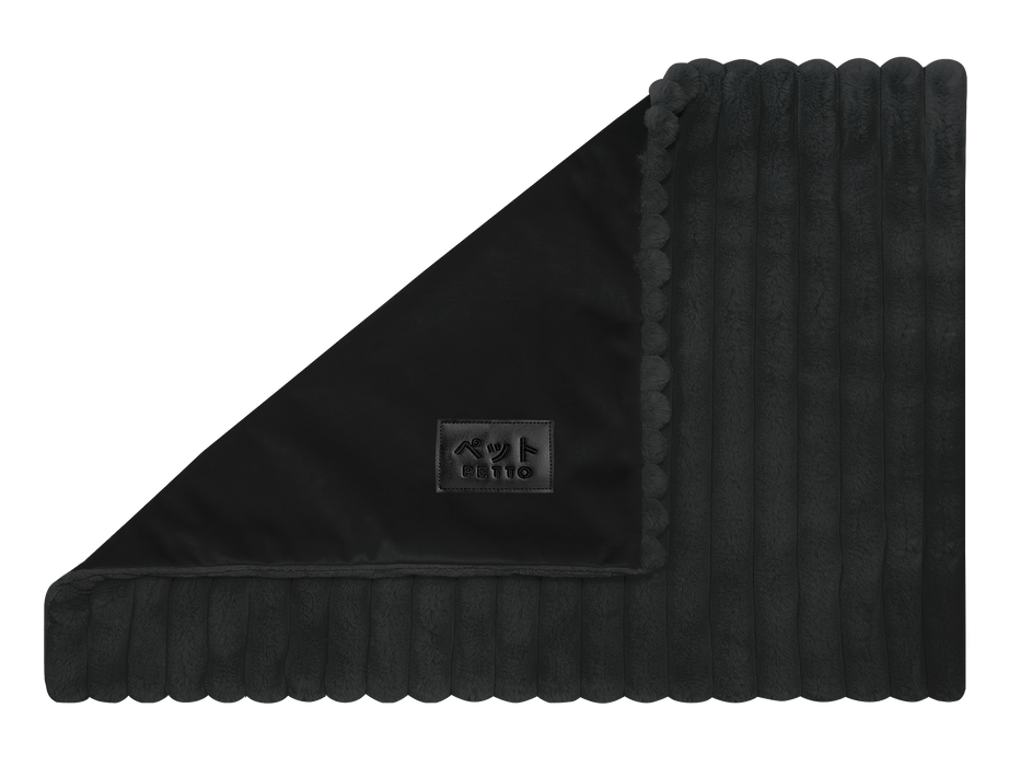 PETTO Mofu Fluffy Kocyk mata dla psa czarny