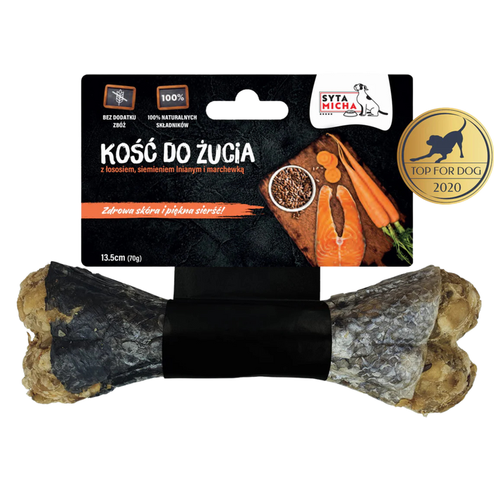 Syta Micha Kość do żucia dla psa na piękną sierść 13,5 cm
