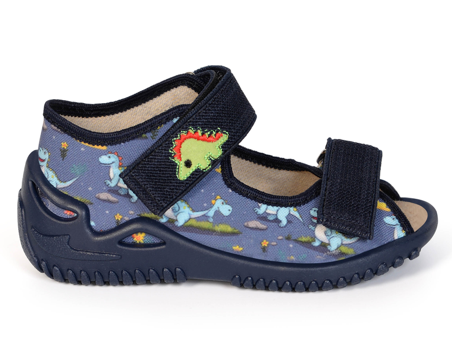 ZETPOL children's slippers Oliwier navy blue Dino