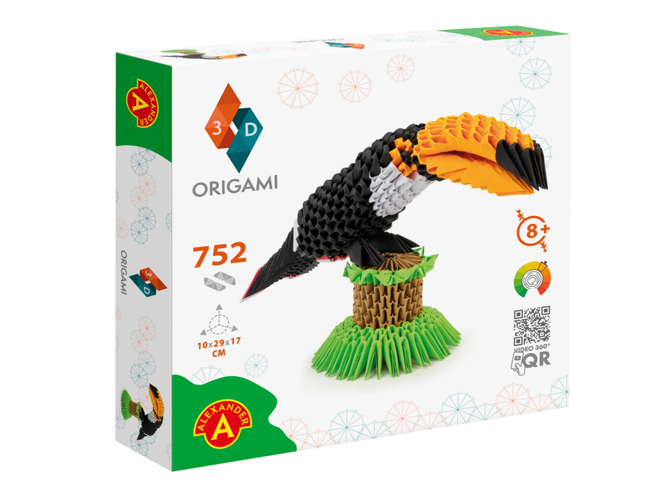 Alexander 3D-Tukan-Origami-Kreativset
