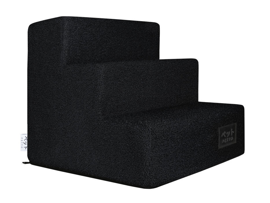 PETTO Takai 3 Cozy Schodki dla psa stopnie czarne