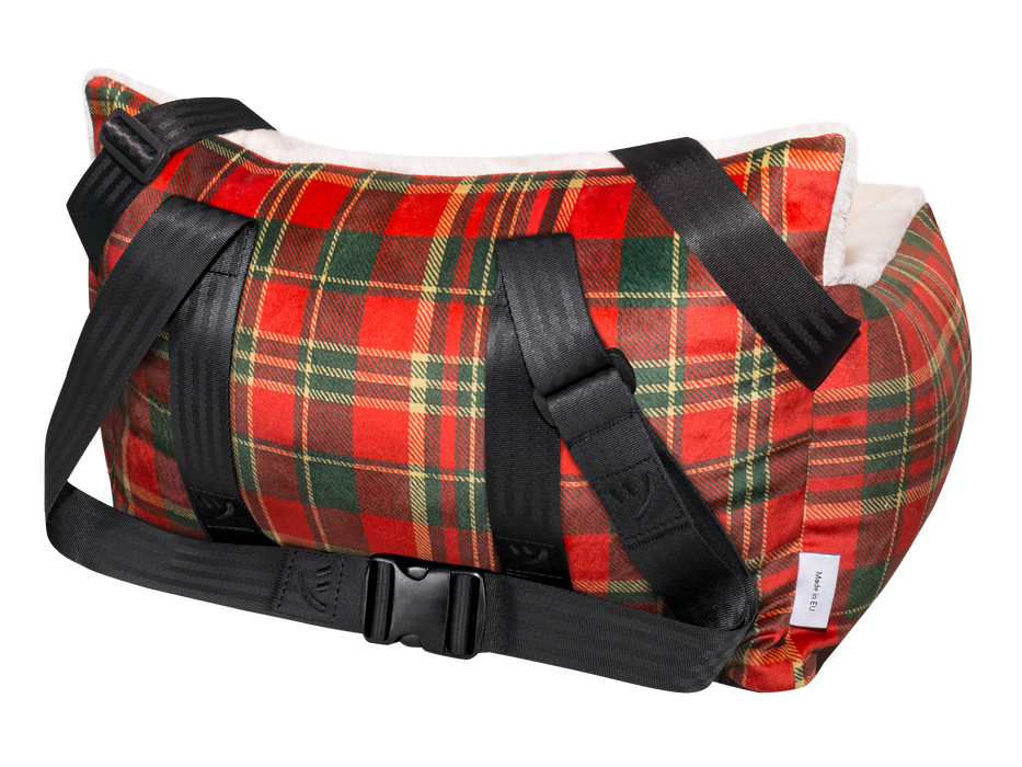 PETTO Oi Fluffy Christmas siedzisko samochodowe fotelik dla psa