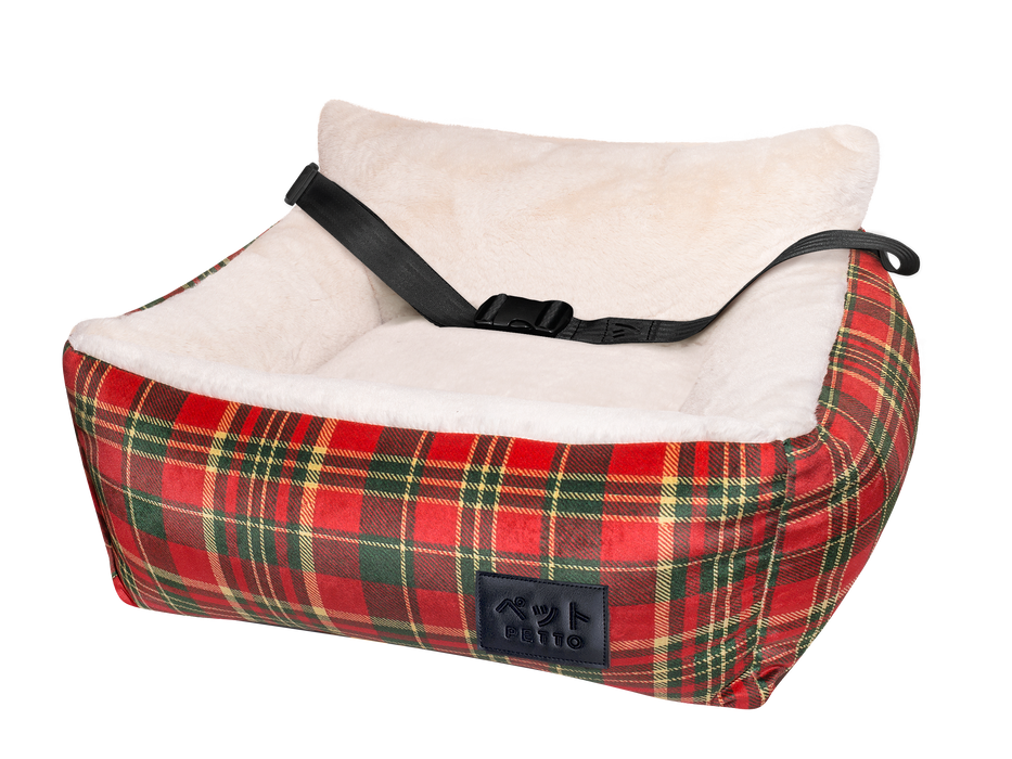 PETTO Oi Fluffy Christmas siedzisko samochodowe fotelik dla psa