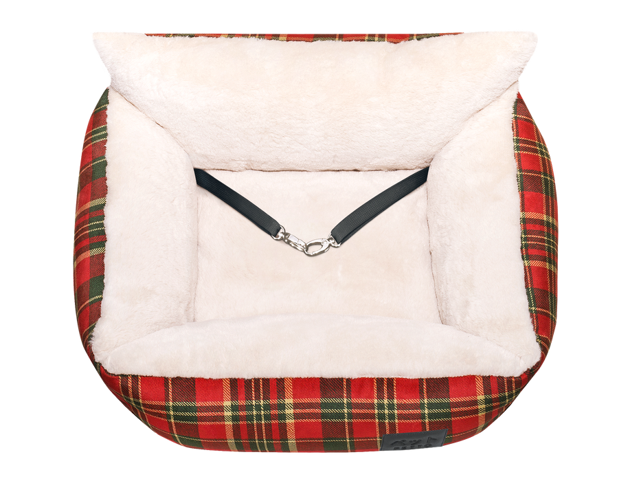 PETTO Oi Fluffy Christmas siedzisko samochodowe fotelik dla psa