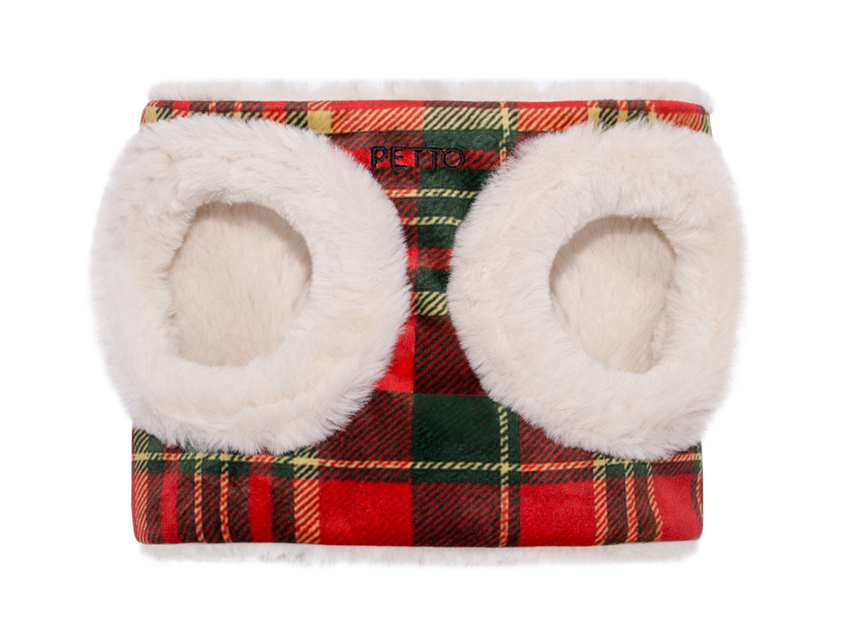 Petto ocieplane szelki/kamizelka dla psa Ginza Christmas