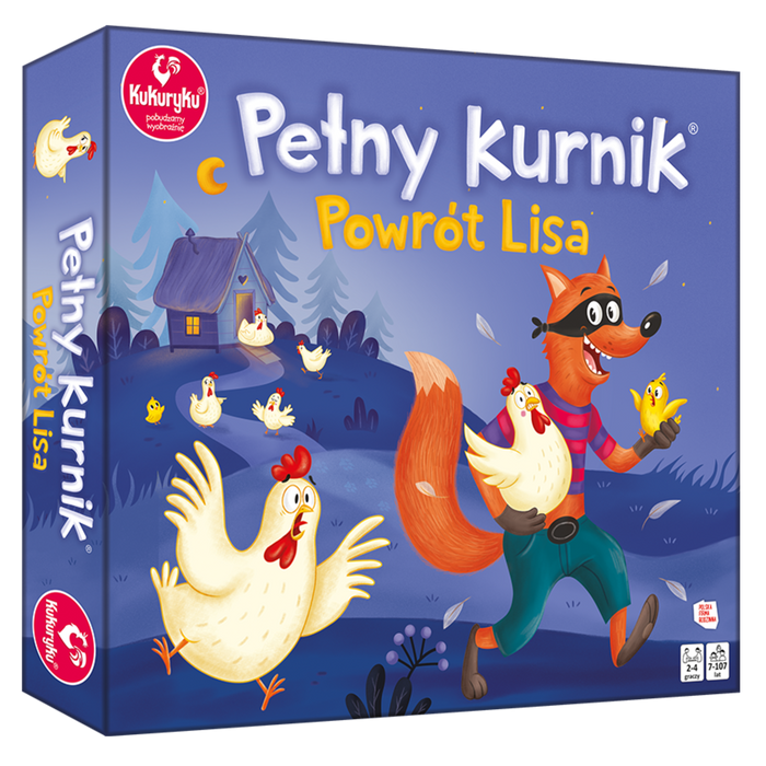 Kukuryku gra planszowa Pełny kurnik powrót lisa