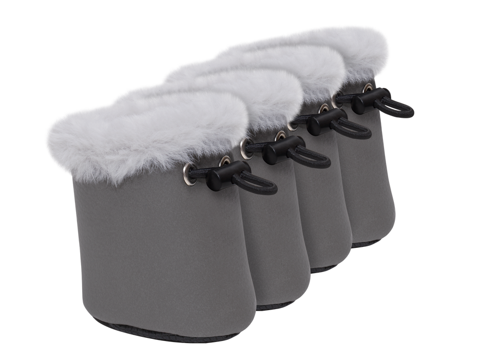 Petto Buty ocieplane dla psa Yuki szare